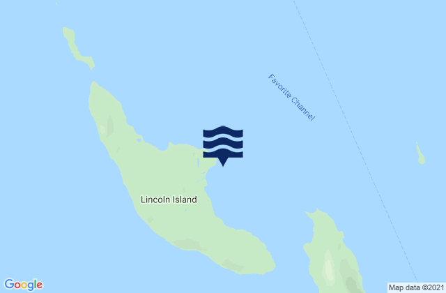 Mappa delle maree di Lincoln Island, United States