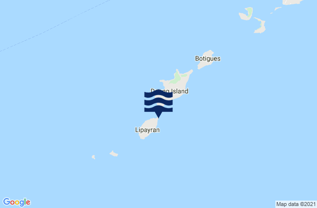 Mappa delle maree di Lipayran, Philippines