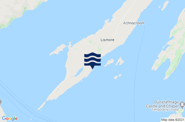 Mappa delle maree di Lismore Island, United Kingdom