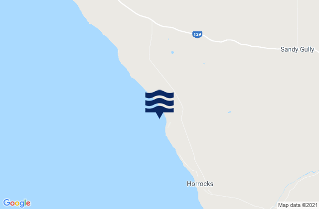 Mappa delle maree di Little Bay, Australia