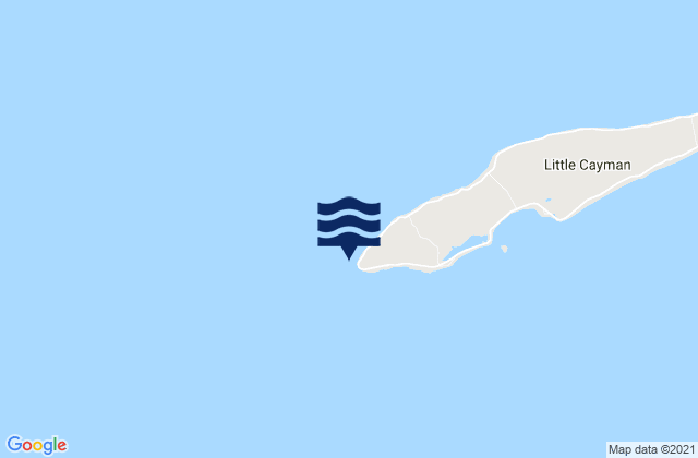 Mappa delle maree di Little Cayman, Cayman Islands