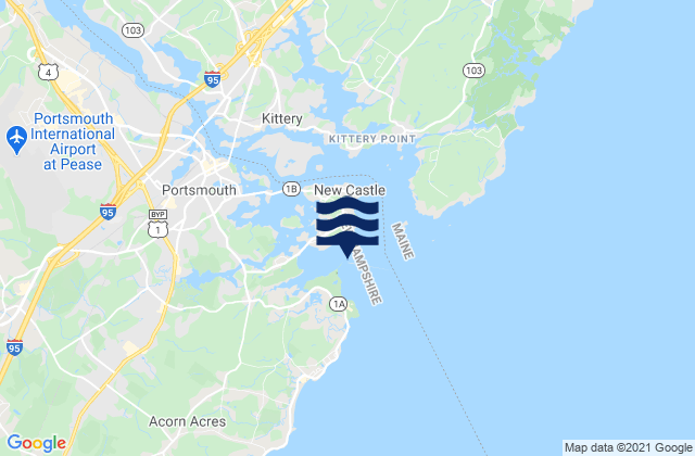 Mappa delle maree di Little Harbor entrance, United States