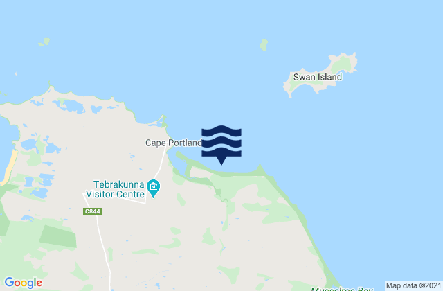 Mappa delle maree di Little Musselroe Bay, Australia