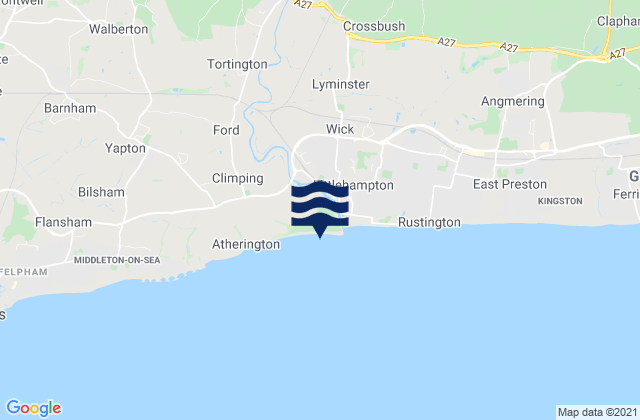 Mappa delle maree di Littlehampton (Entrance), United Kingdom