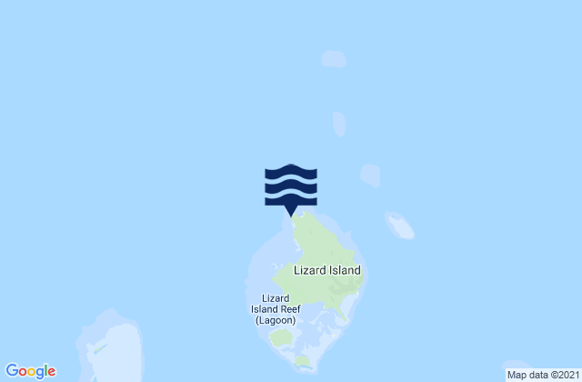 Mappa delle maree di Lizard Island (QLD), Australia