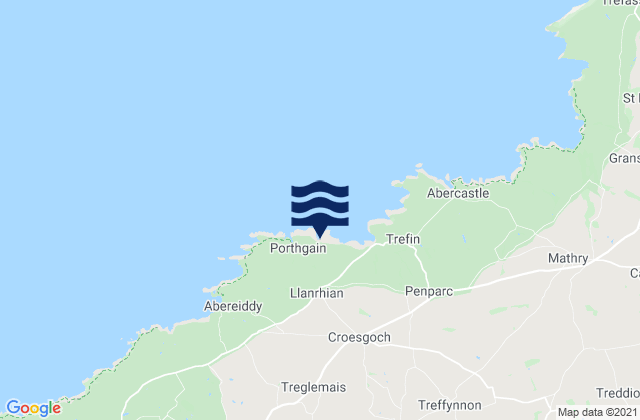 Mappa delle maree di Llanrhian, United Kingdom