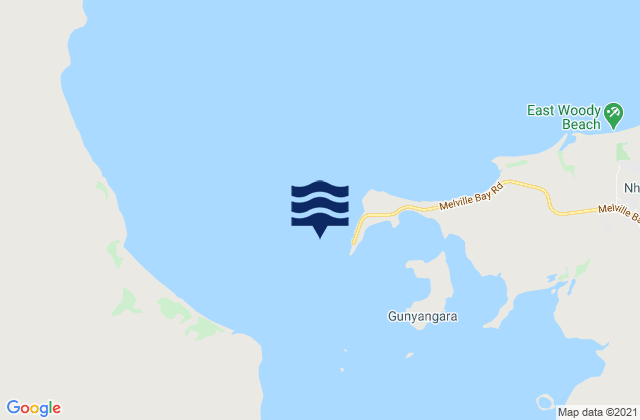 Mappa delle maree di Lle Bay (Gove Harbour), Australia