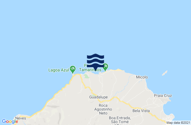 Mappa delle maree di Lobata District, Sao Tome and Principe