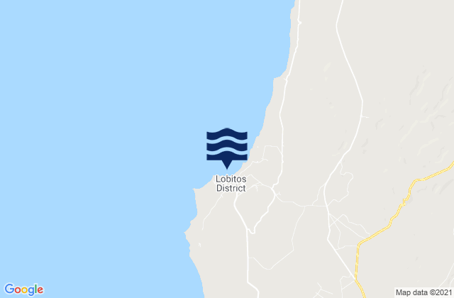 Mappa delle maree di Lobitos, Peru