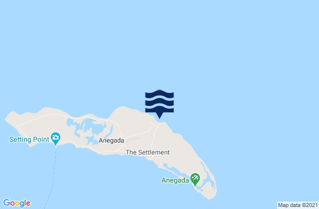Mappa delle maree di Loblolly Bay, U.S. Virgin Islands