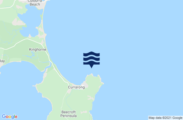 Mappa delle maree di Lobster Bay, Australia
