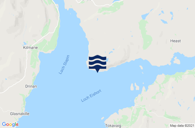 Mappa delle maree di Loch Eishort, United Kingdom