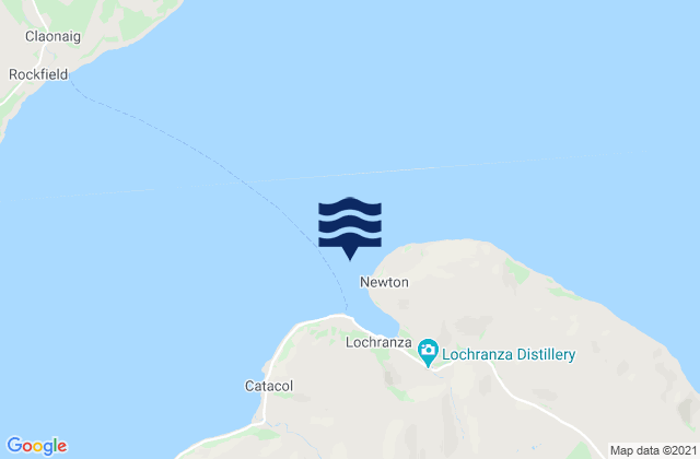 Mappa delle maree di Loch Ranza, United Kingdom