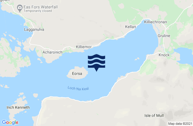 Mappa delle maree di Loch na Keal, United Kingdom