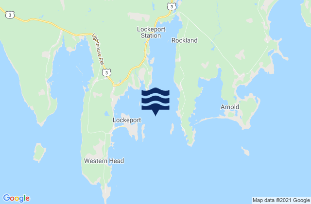 Mappa delle maree di Lockeport Harbour, Canada