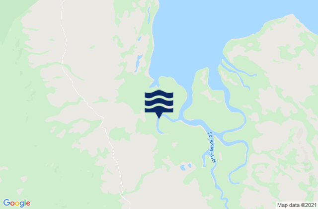 Mappa delle maree di Lockhart River, Australia