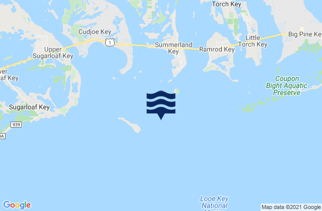Mappa delle maree di Loggerhead Key East of, United States