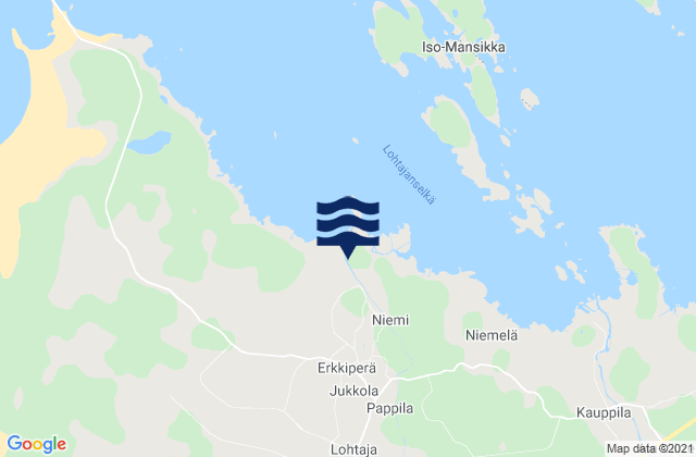 Mappa delle maree di Lohtaja, Finland
