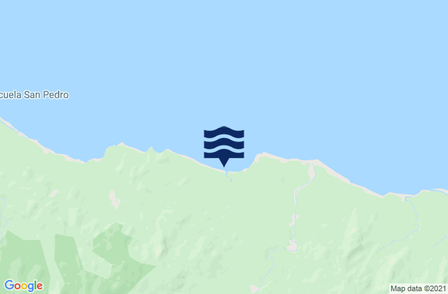 Mappa delle maree di Loma Yuca, Panama