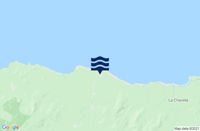 Mappa delle maree di Loma Yuca, Panama