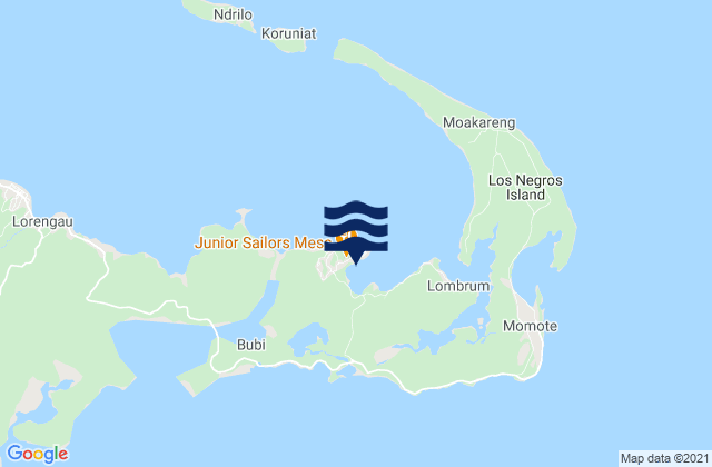 Mappa delle maree di Lombrum Manus Is., Papua New Guinea