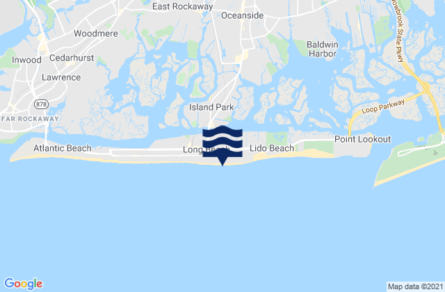 Mappa delle maree di Long Beach (outer coast), United States