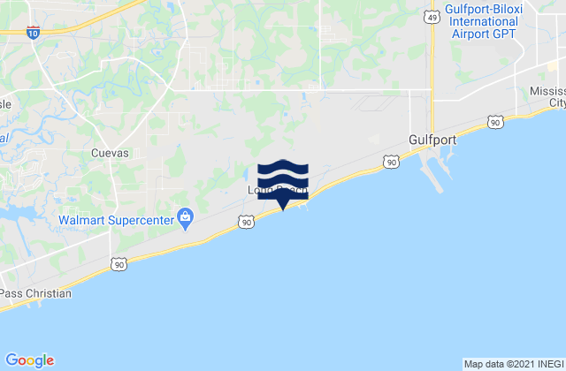 Mappa delle maree di Long Beach, United States