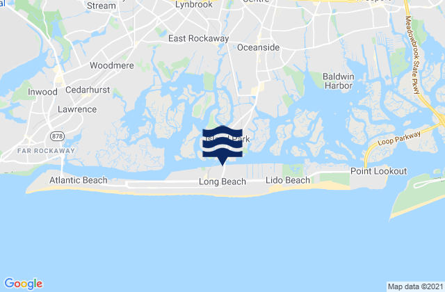 Mappa delle maree di Long Beach, United States