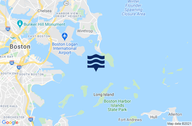 Mappa delle maree di Long Island Head 0.9 n.mi. NW of, United States