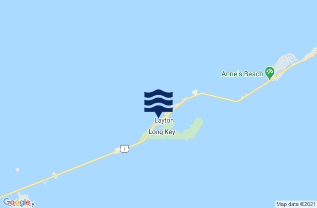 Mappa delle maree di Long Key Lake (Long Key), United States