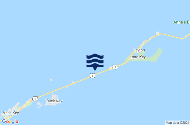 Mappa delle maree di Long Key Viaduct, United States
