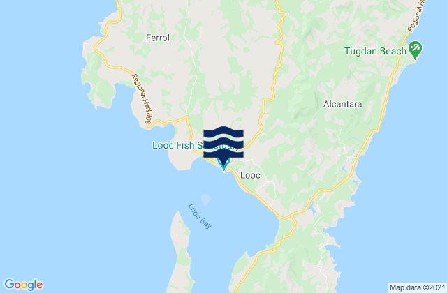 Mappa delle maree di Looc, Philippines