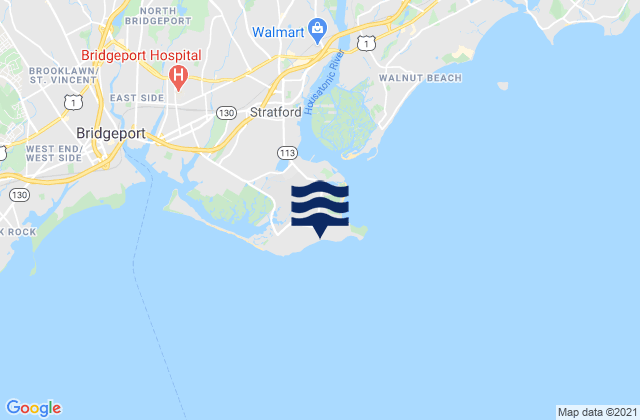 Mappa delle maree di Lordship Beach, United States