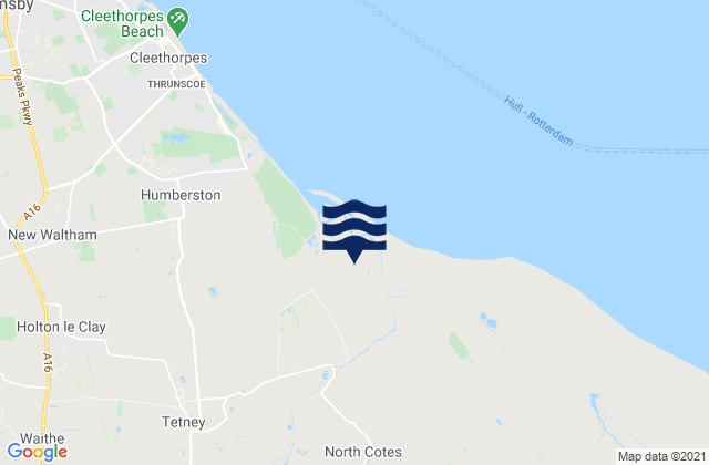 Mappa delle maree di Louth, United Kingdom