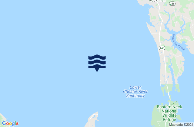 Mappa delle maree di Love Point 2.0 nmi north of, United States