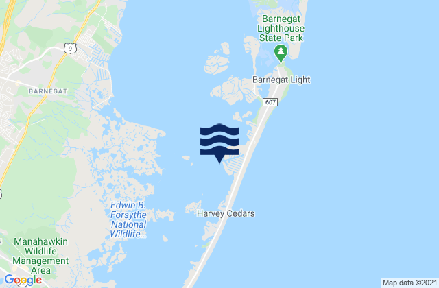 Mappa delle maree di Loveladies Harbor, United States