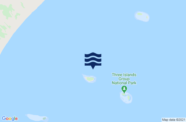Mappa delle maree di Low Wooded Island, Australia