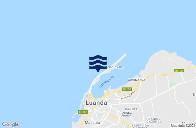 Mappa delle maree di Luanda, Angola