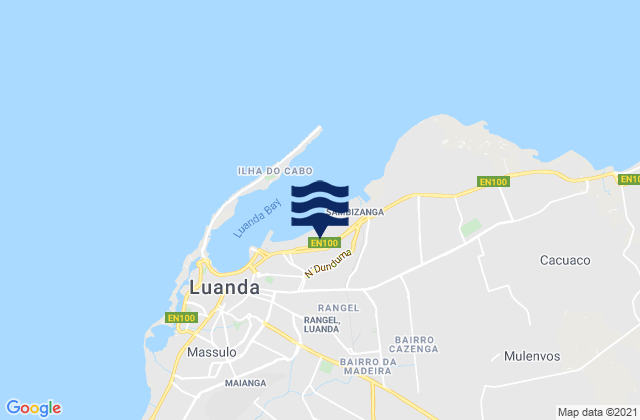 Mappa delle maree di Luanda Municipality, Angola