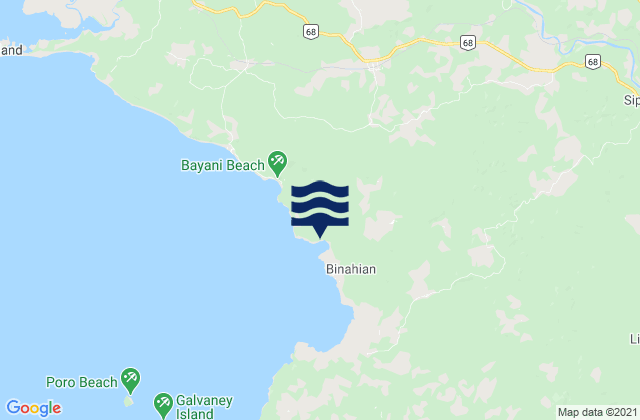 Mappa delle maree di Lubigan, Philippines