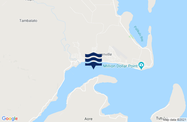 Mappa delle maree di Luganville Wharf, New Caledonia