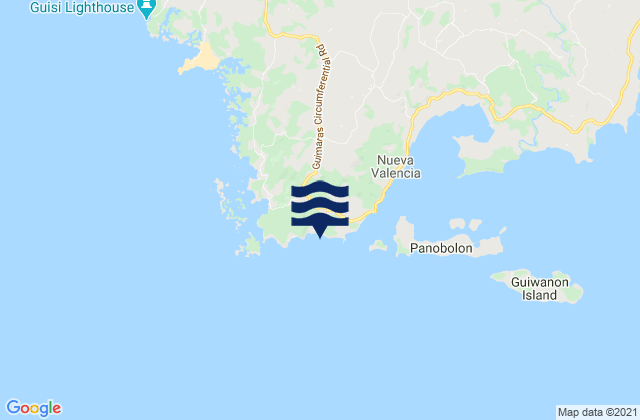 Mappa delle maree di Lugmayan Point (Guimaras Island), Philippines