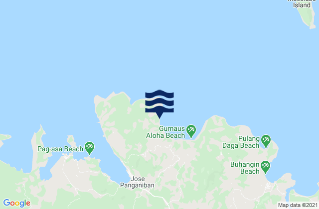 Mappa delle maree di Luklukan, Philippines