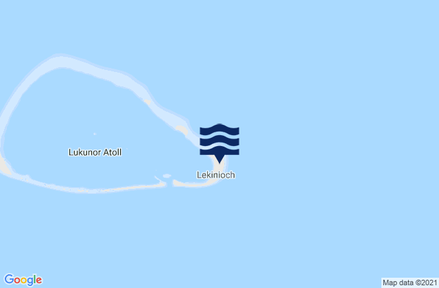 Mappa delle maree di Lukunor, Micronesia