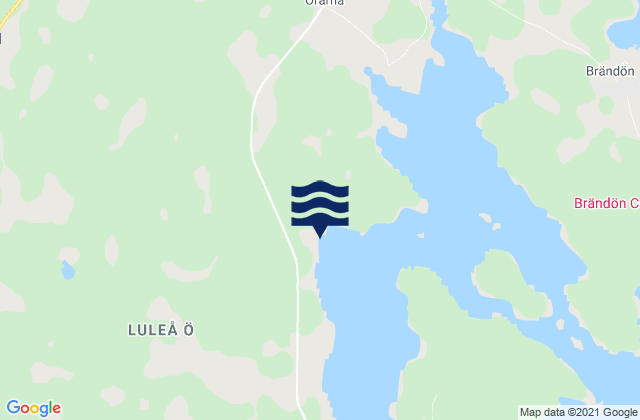 Mappa delle maree di Luleå kommun, Sweden