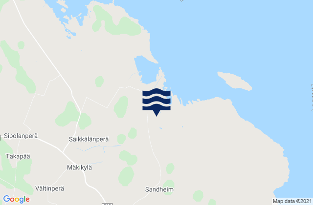 Mappa delle maree di Lumijoki, Finland