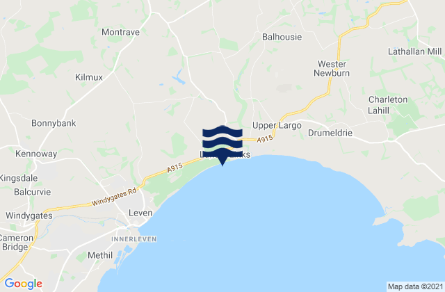 Mappa delle maree di Lundin Links Beach, United Kingdom
