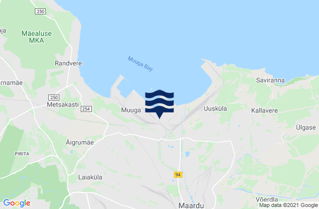 Mappa delle maree di Maardu linn, Estonia