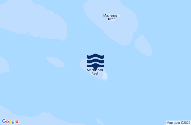 Mappa delle maree di Maclennan Cay, Australia