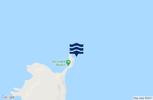 Mappa delle maree di Macquarie Island, New Zealand